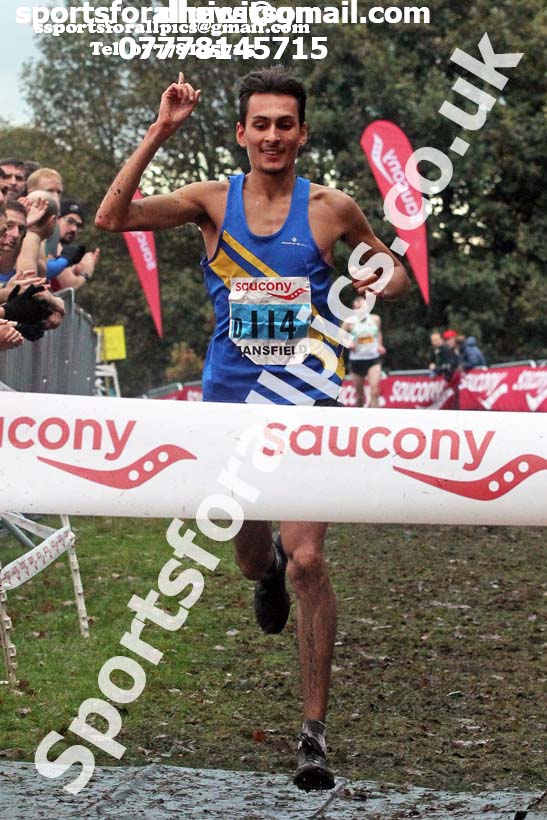 Senior men, National Cross Country Relay Champs., Berry Hill Park, Mansfield.  Photo: David T. Hewitson/Sports for All Pics